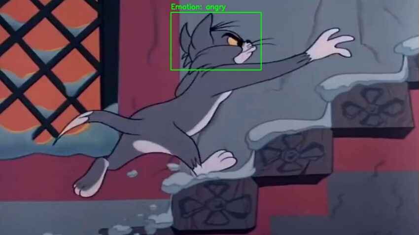 Cartoon face and emotion detection preview